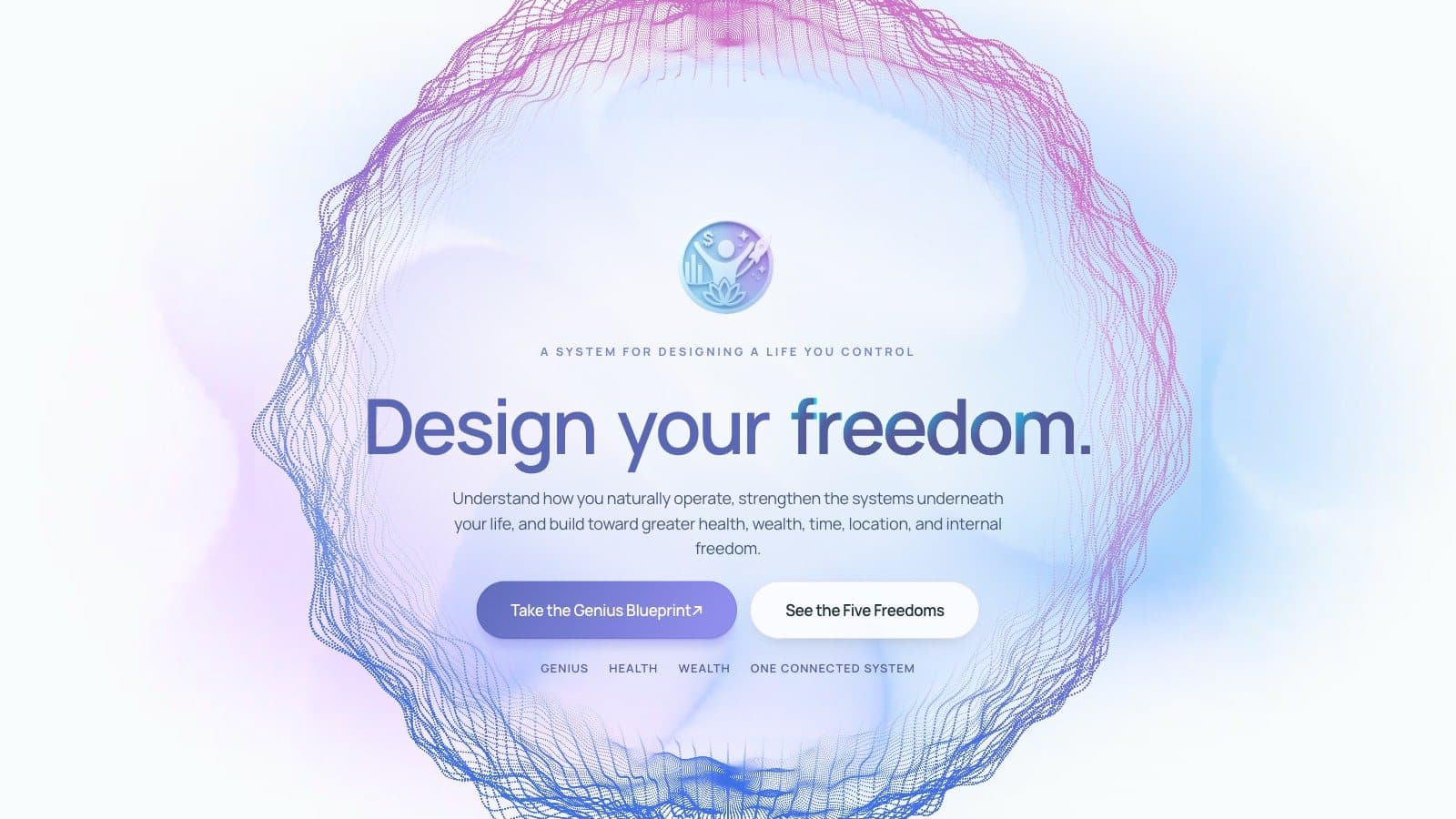 The Freedom Blueprint — live site capture