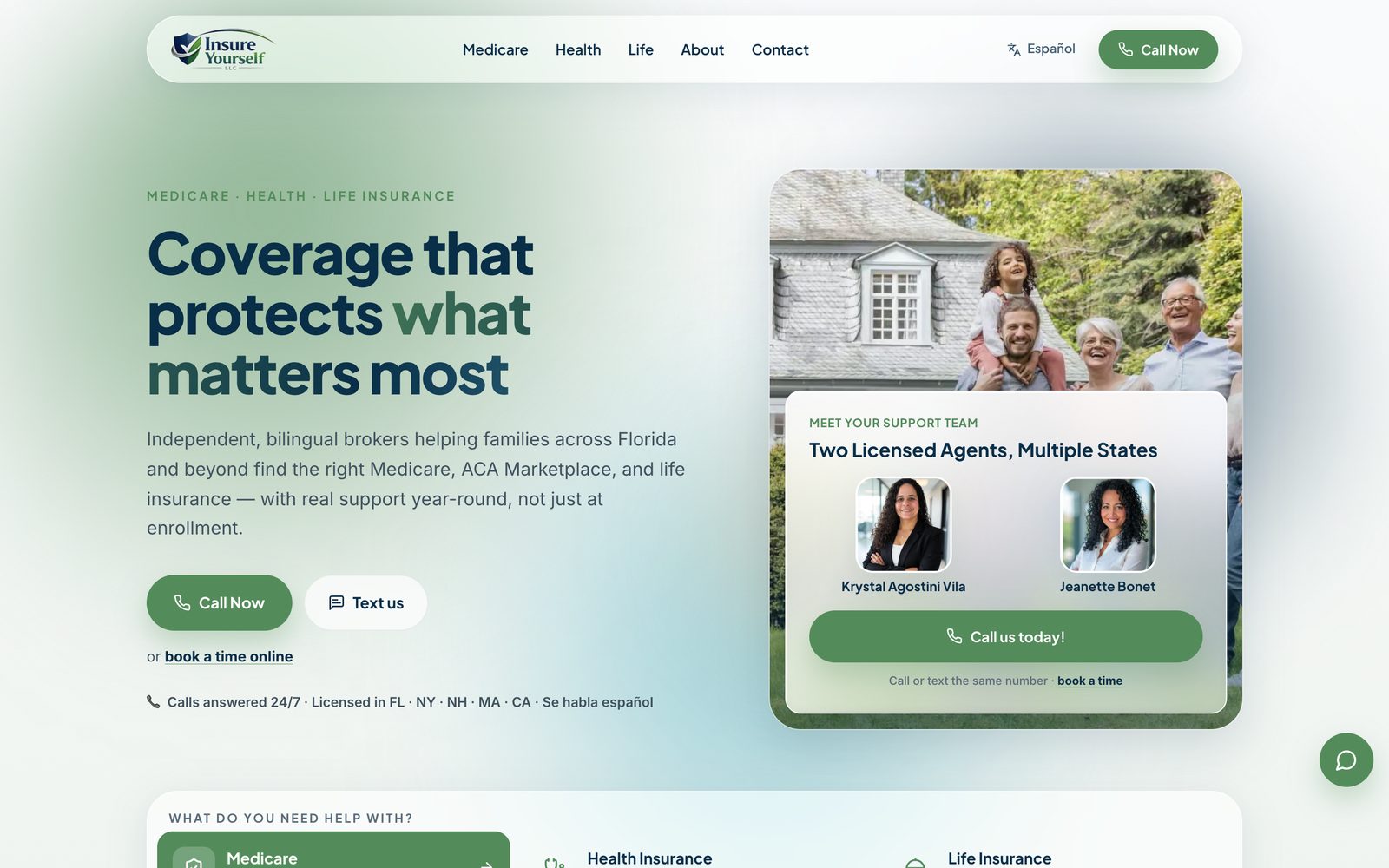Insure Yourself website — Coverage that protects what matters most